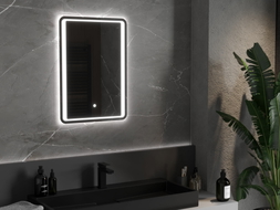 Mexen Zusa 50 x 70 cm-es, LED 6000K, páramentes fürdőszobai tükör - 9808-050-070-611-00