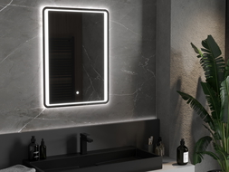 Mexen Zusa megvilágított fürdőszobai tükör 60 x 80 cm, LED 6000K, anti-pára - 9808-060-080-611-00