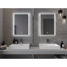 Mexen Zusa 60 x 80 cm-es, LED 6000K, páramentesített fürdőszobai tükör - 9808-060-080-611-00