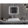 Mexen Zusa 80 x 60 cm-es fürdőszobai megvilágított tükör, LED 6000K, páramentes - 9808-080-060-611-00