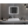 Mexen Zusa világított fürdőszobai tükör, 80 x 60 cm, LED 6000K, páramentes - 9808-080-060-611-00