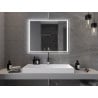 Mexen Zusa megvilágított fürdőszobai tükör 100 x 80 cm, LED 6000K, párásodásgátló - 9808-100-080-611-00