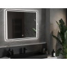 Mexen Zusa 120 x 80 cm-es LED-es fürdőszobai tükör, 6000K, páramentesítő - 9808-120-080-611-00