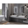 Mexen Ner oglindă de baie iluminată 50 x 70 cm, LED 6000K, anti-aburire - 9809-050-070-611-00