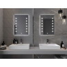 Mexen Ner 50 x 70 cm-es, LED 6000K, páramentes megvilágított fürdőszobai tükör - 9809-050-070-611-00
