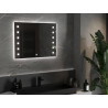 Mexen Ner oglindă de baie iluminată 80 x 60 cm, LED 6000K, antiaburire - 9809-080-060-611-00