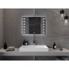 Mexen Ner világított fürdőszobai tükör 80 x 60 cm, LED 6000K, páramentes - 9809-080-060-611-00