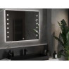 Mexen Ner 100 x 80 cm-es megvilágított fürdőszobai tükör, LED 6000K, páramentesítő - 9809-100-080-611-00