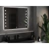 Mexen Ner oglindă baie iluminată 100 x 80 cm, LED 6000K, anti-ceață - 9809-100-080-611-00