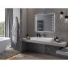 Mexen Ner oglindă baie iluminată 100 x 80 cm, LED 6000K, anti-ceață - 9809-100-080-611-00