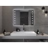Mexen Ner oglindă baie iluminată 100 x 80 cm, LED 6000K, anti-ceață - 9809-100-080-611-00