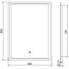 Mexen Zusa 60 x 80 cm-es, háttérvilágítású fürdőszobai tükör, LED 6000K, páramentes - 9808-060-080-611-00