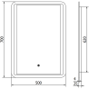 Mexen Zusa LED-es, tükrös fürdőszobai tükör 50 x 70 cm, 6000K, páramentesítő - 9808-050-070-611-00