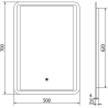 Mexen Zusa megvilágított fürdőszobai tükör 50 x 70 cm, LED 6000K, anti-pára - 9808-050-070-611-00