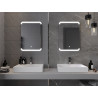 Mexen Nida 50 x 70 cm-es LED-es fürdőszobai tükör, 6000K, páramentesítő - 9806-050-070-611-00