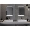 Mexen Nida oglindă de baie iluminată 50 x 70 cm, LED 6000K, anti-aburire - 9806-050-070-611-00