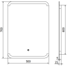 Mexen Nida 50 x 70 cm-es LED-es fürdőszobai tükör, 6000K, páramentesítő - 9806-050-070-611-00