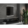 Mexen Nida 60 x 80 cm-es LED-es fürdőszobai megvilágított tükör, 6000K, páramentes - 9806-060-080-611-00
