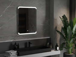 Mexen Nida megvilágított fürdőszobai tükör 60 x 80 cm, LED 6000K, anti-pára - 9806-060-080-611-00