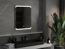 Mexen Nida oglindă de baie iluminată 60 x 80 cm, LED 6000K, anti-aburire - 9806-060-080-611-00