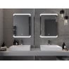 Mexen Nida oglindă de baie iluminată 60 x 80 cm, LED 6000K, anti-abur - 9806-060-080-611-00