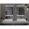 Mexen Nida oglindă de baie iluminată 60 x 80 cm, LED 6000K, anti-aburire - 9806-060-080-611-00