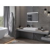 Mexen Nida 80 x 60 cm-es LED-es megvilágított fürdőszobai tükör, 6000K, páramentes - 9806-080-060-611-00