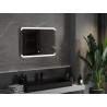 Mexen Nida 80 x 60 cm-es LED-es megvilágított fürdőszobai tükör, 6000K, páramentes - 9806-080-060-611-00