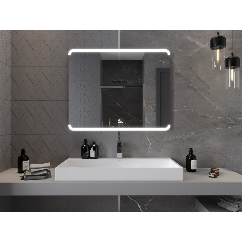 Mexen Nida oglindă de baie iluminată 100 x 80 cm, LED 6000K, antiaburire - 9806-100-080-611-00