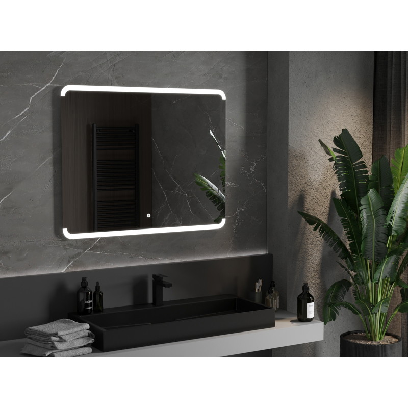 Mexen Nida oglindă de baie iluminată 100 x 80 cm, LED 6000K, anti-abur - 9806-100-080-611-00