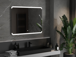 Mexen Nida fürdőszobai megvilágított tükör 100 x 80 cm, LED 6000K, páramentesítő - 9806-100-080-611-00