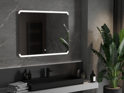 Mexen Nida megvilágított fürdőszobai tükör 100 x 80 cm, LED 6000K, anti-pára - 9806-100-080-611-00