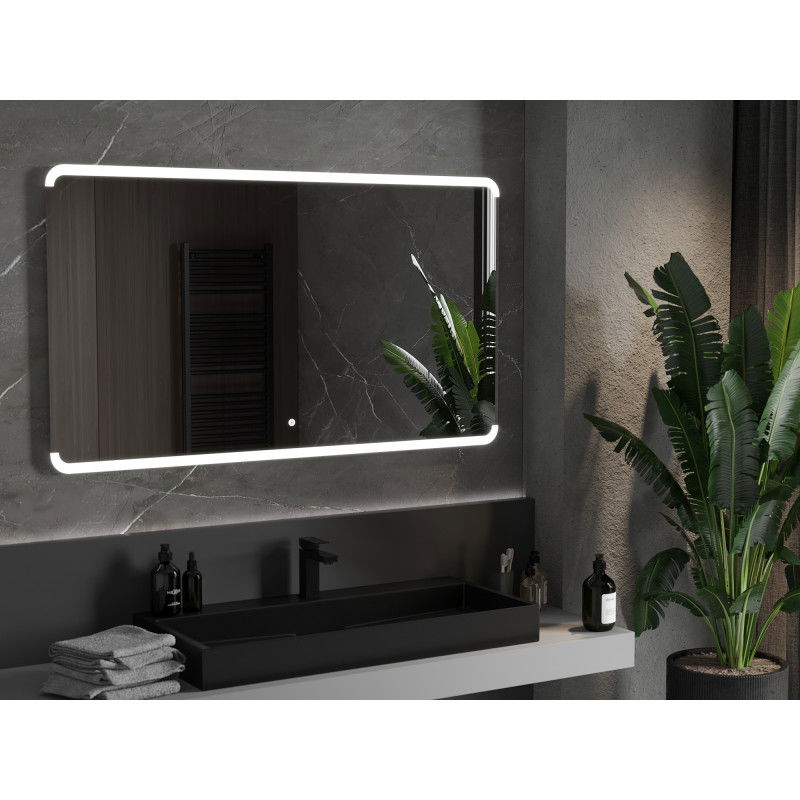 Mexen Nida oglindă de baie iluminată 140 x 80 cm, LED 6000K, anti-ceață - 9806-140-080-611-00