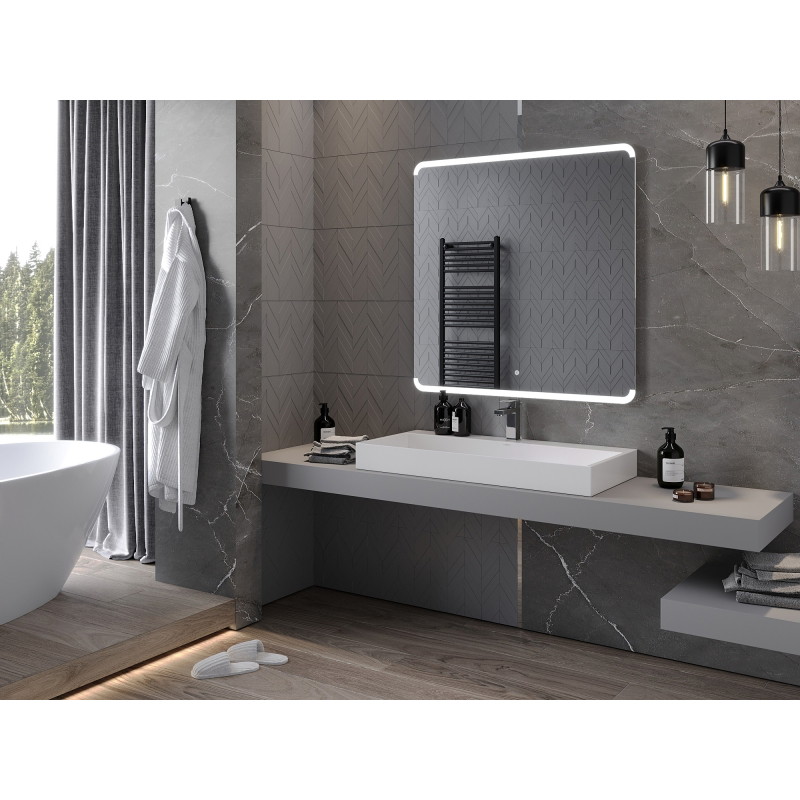 Mexen Nida oglindă de baie iluminată 100 x 100 cm, LED 6000K, anti-ceață - 9806-100-100-611-00