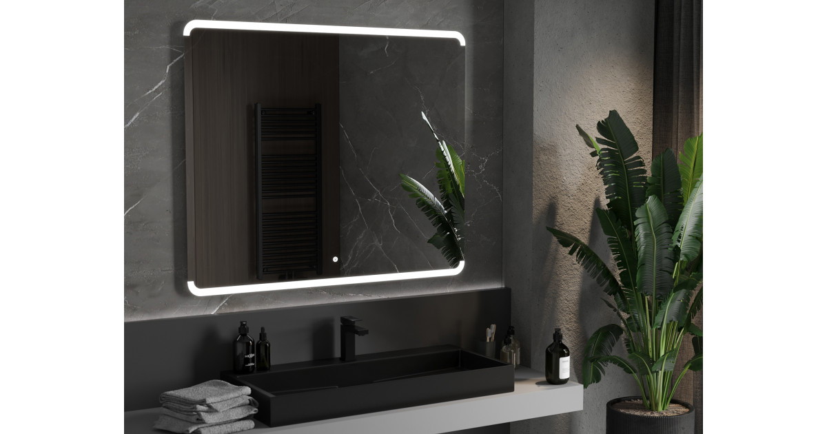 Mexen Nida oglindă de baie iluminată 120 x 100 cm, LED 6000K, anti