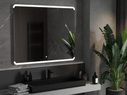 Mexen Nida megvilágított fürdőszobai tükör 120 x 100 cm, LED 6000K, anti-pára - 9806-120-100-611-00