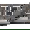 Mexen Onyx oglindă iluminată de baie cu oglindă cosmetică 60 x 80 cm, LED 6000K, anti aburire - 9813-060-080-611-00