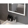 Mexen Onyx oglindă de baie iluminată cu oglindă cosmetică 60 x 80 cm, LED 6000K, anti-aburire - 9813-060-080-611-00