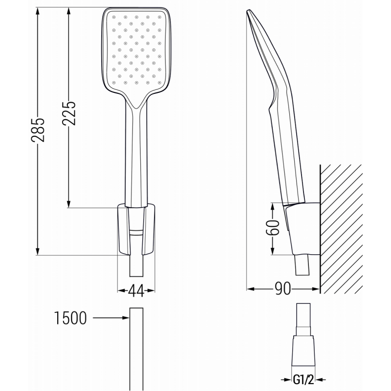 Mexen Sabre R62 fürdőkád készlet, fehér - 72103R62-20