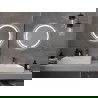 Mexen Rose megvilágított fürdőszobai tükör 60 x 60 cm, LED 6000K, anti-pára - 9810-060-060-611-00