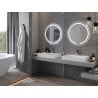Mexen Rose oglindă baie iluminată, rotundă 70 cm, LED 6000K, anti-aburire - 9810-070-070-611-00