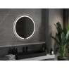 Mexen Rose világított fürdőszobai tükör, kerek 80 cm, LED 6000K, páramentesítő - 9810-080-080-611-00