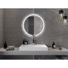 Mexen Rose oglindă iluminată de baie, rotunde 80 cm, LED 6000K, anti aburire - 9810-080-080-611-00