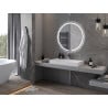 Lustru de baie Mexen Rose iluminat, rotund, 90 cm, LED 6000K, anti-ceață - 9810-090-090-611-00
