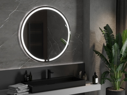 Mexen Rose oglindă baie iluminată, rotundă 100 cm, LED 6000K, anti-ceață - 9810-100-100-611-00