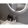 Mexen Rose oglindă iluminată de baie, rotunde 80 cm, LED 6000K, anti aburire - 9810-080-080-611-00