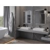 Mexen Erma oglindă iluminată de baie 60 x 80 cm, LED 6000K, anti aburire, ramă neagră - 9814-060-080-611-70