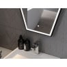 Mexen Orla oglindă iluminată de baie 60 x 80 cm, LED 6000K, anti aburire, ramă neagră - 9815-060-080-611-70