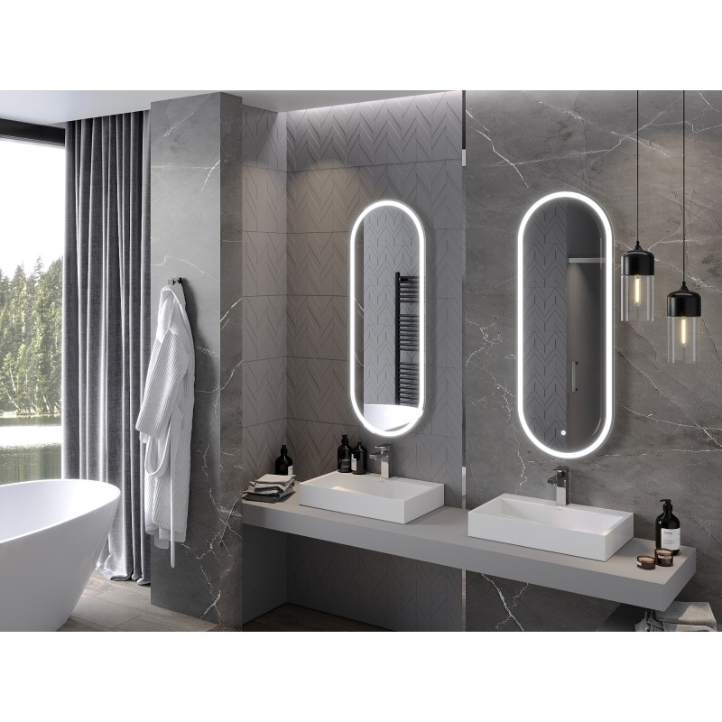 Mexen Bono oglindă de baie iluminată 45 x 120 cm, LED 6000K, antiaburire - 9816-045-120-611-00