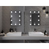 Mexen Dona megvilágított fürdőszobai tükör 50 x 70 cm, LED 6000K, páramentesítő - 9818-050-070-611-00